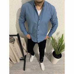 Рубашка мужская джинс оптом (M-2XL)Турция -86903