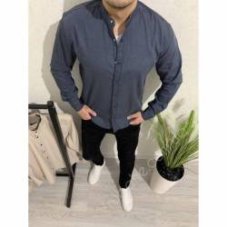 Рубашка мужская джинс оптом (M-2XL)Турция -86905